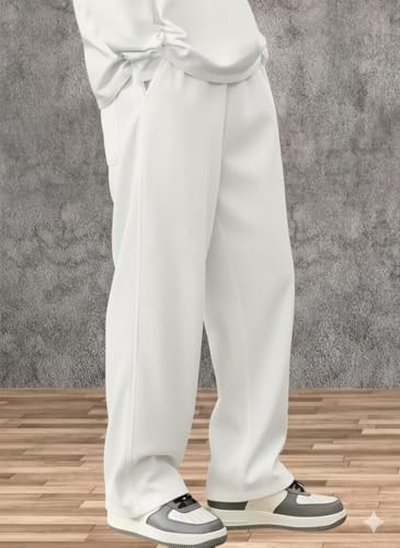 Image of Samfor Men's Comfortable Baggy Corduroy Pants | Relaxed Fit Stretch Waist Trousers for Everyday Wear | Casual Trouser for Man