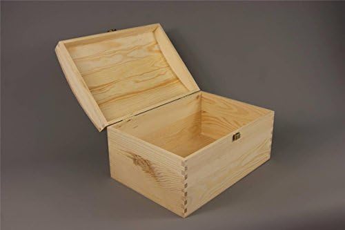 Extra Large Treasure Chest Plain Wooden Box Wood Keepsake Memory Gift Box DECOUPAGE Craft Art