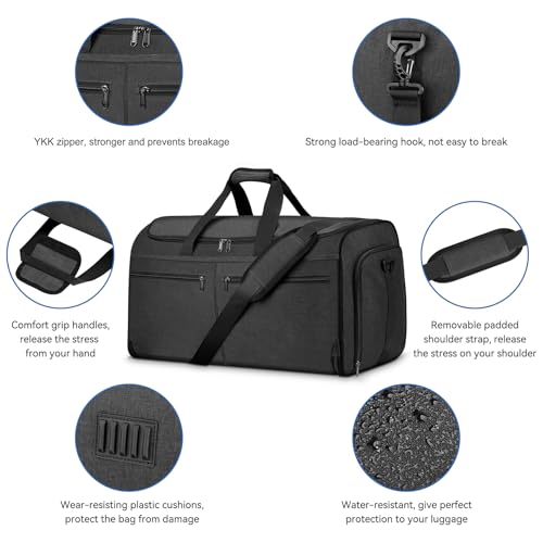Bukere 55L Water-Resistant Garment Duffel