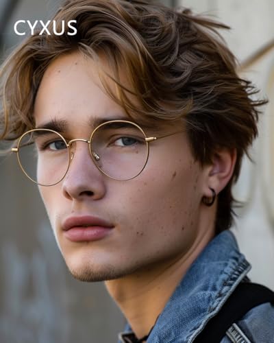 Cyxus Blue Light Glasses for Men and Women, Metal Frame Computer Eyeglasses for Office, Gaming, Reading 8090T06-US — view 4