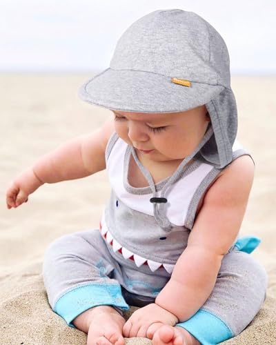 FURTALK Cotton Baby Toddler Sun Hat UPF 50+ UV Protection Kids Unisex Girls & Boys Summer Cap with Adjustable Chin Strap Neck Flap - Image 6