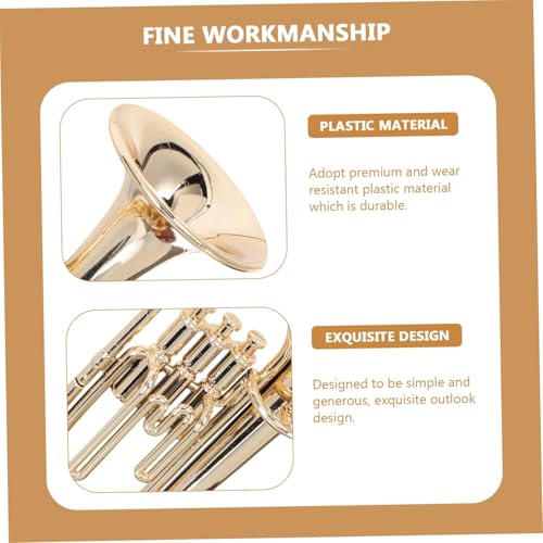 Image of AUGEN Exclusive Music Box Musical 360 rotatable Carousel Children's Wooden Men and Women Birthday Creative Christmas Valentine's Day Gift Home Decoration (Trumpet)