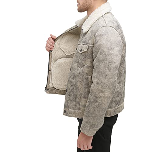 Image of Levi's Men's Faux Leather Classic Trucker Jacket