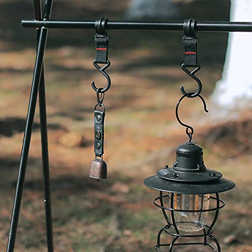 Moniss Sino ultraleve portátil para casa, quarto, festa, acampamento, decoração, sino de metal, carr