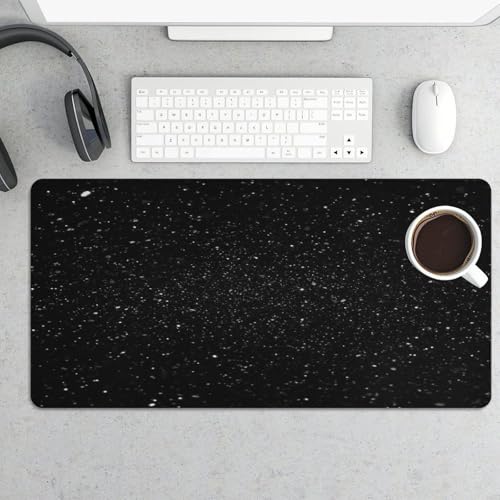 Black Glitter Desk Pad con Base de Goma Grande miniatura 5