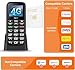 HCMOBI 4G-LTE Cell Phones for Seniors,Big Button Cell Phones for Elderly, Basic Feature Mobile Phone with SOS Button,Type-C with Charging Dock,1000mAh Large Capacity Battery,Dual-SIM,FM.
