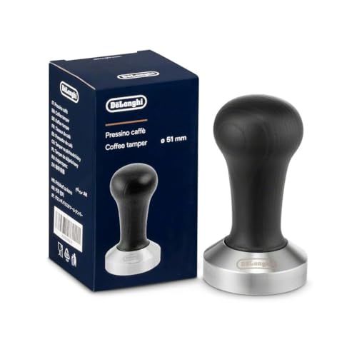 De'Longhi 51mm Black Wood Coffee Tamper