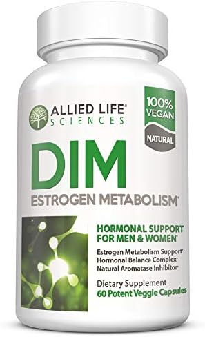 DIM Supplement, 300 mg Diindolylmethane Plus Broccoli Seeds Extract Pills, Vegan Non-GMO, 60 Capsules | Made in The USA