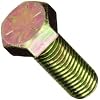 5/8 inch x 1 inch Hex Cap Screw Grade 8 Zinc Yellow Plated Steel (Quantity: 25 pcs) 5/8-11 x 1 Hex Bolt/Coarse Thread/Fully Threaded