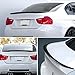 Rear Spoiler for BMW 3-Series 2006-2011 E90 & 2008-2011 M3 Sedan, MP Style Tail Trunk Lip Wing Gloss Black