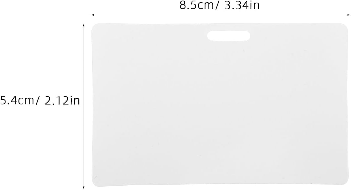 50pcs Blank PVC Id Cards - Vertical Slot Punch Blank Credit Cards for Office & Student Identification - Work Badge for Factory Teacher Student