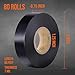 Lichamp 80 Pack Black Electrical Tape Waterproof, 3/4 in x 66ft, Industrial Grade UL/CSA Listed High Temp Electrical Tape Electric Super Vinyl