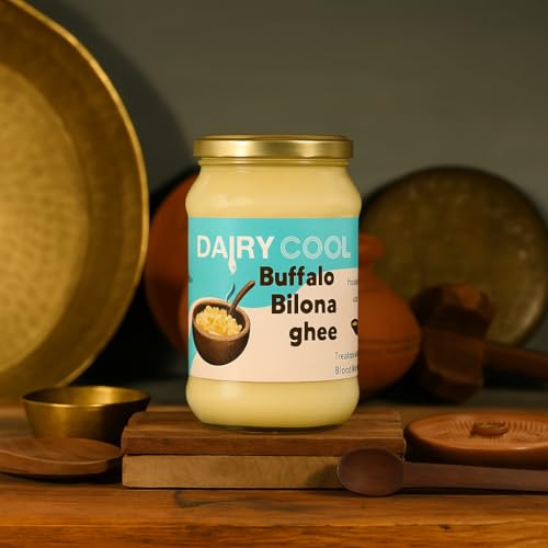 Image of Dairy Cool Buffalo Bilona Ghee by Kamlesh Gurjari | Hand Churned Cultured Butter | Traditional Low Heat Method | Slow Heating 28C | Blend of Authentic Fragrance & Flavour - 5Kg