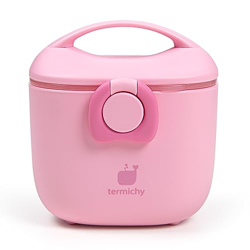 Image of Termichy Baby Formula Dispenser On the Go: Portable Container with Scoop | Stores Up to 8.8oz (250g) - Airtight Seal Keeps Powder Fresh - Travel Formula Container to Go with Carry Handle