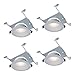 HALO Canless LED Recessed Light Selectable 2700K, 3000K, 3500K, 4000K, 5000K CCT 600 Lumens with Mounting Frame 4 Pack, 6 Inch, White