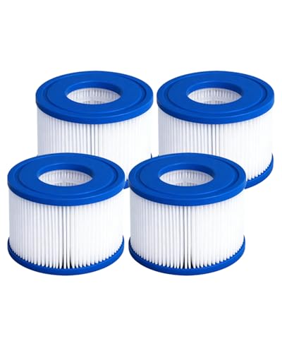 DAYEAR Filtre de Spa Type S1 (4 Paquet) Filtre pour Piscine Hors Sol pour 28429E 28403E 28407E 28443E 28453E 28421E 28423E 28413E 28453E 11692 SB-h10 JPC01