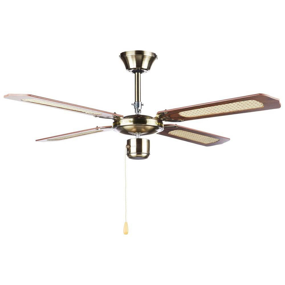 Orbegozo CF 01105 M - Ventilador de techo, 50 W de potencia, diámetro de 105 cm, 4 palas reversibles y 3 velocidades, Madera