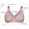 Just-My-Size-Womens-Comfort-Shaping-Wirefree-Bra-MJ1Q20 JUST MY SIZE Lace Bra with Foam Wire, Shaping Bra with Convertible Straps, 46DD
