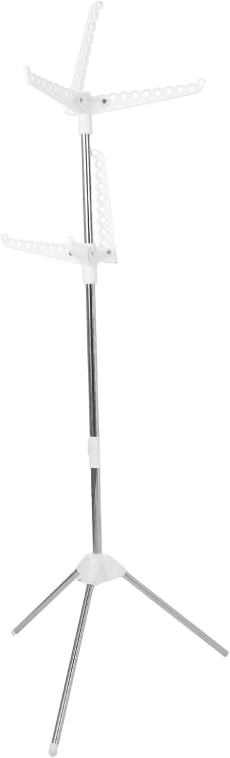Foldable Clothes Drying Rack, 2 Tier Tripod Stand, 66 Inch