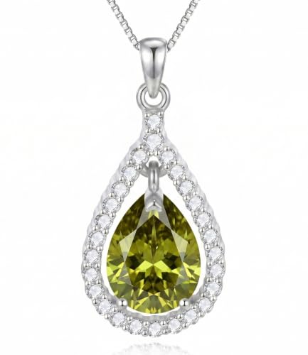 RMREWY Birthday Jewelry Gift Necklaces for Women, 14K White Gold