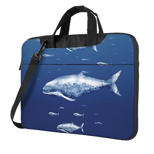 Sacoche ordinateur 13-15.6 pouces baleine idéale pour le bureau et fac