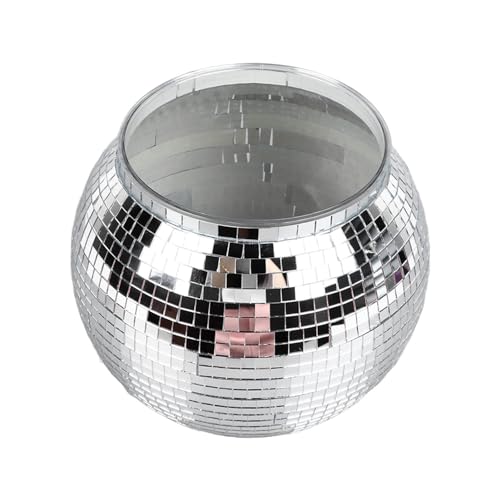 BuyWeek Cubo De Hielo, Bola De Discoteca Cubo De Champán Cubo De Bebidas De Fiesta De Gran Capacidad Para Cerveza Cóctel Vino Plata