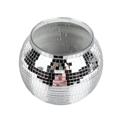 BuyWeek Cubo De Hielo, Bola De Discoteca Cubo De Champán Cubo De Bebidas De Fiesta De Gran Capacidad Para Cerveza Cóctel Vino Plata