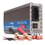 Inversor De Tensão 12v Para 110v 1000w Onda Senoidal Modificada Pico de 2000w Botão Liga/desliga Led Indicador Energia Conversor