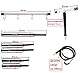 Fesselgurt und Stange Verstellbare Handfesseln Fußfesseln und Halsbänder Fesselstange Bondage-set mit Metall Spreizstange (Grau und Schwarz)