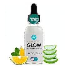 RemeVerse Glow Self-Tanning Drops - Sunless Tanner for a Sun-Kissed Glow - Achieve Natural-Looking Even Skin Tone, Control Results with Moisturizer for Face & Body - Ideal for All Skin Types - 1 oz