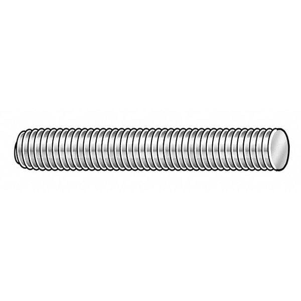 Threaded Rod, T6061 Aluminum, 3/8-16x3 ft