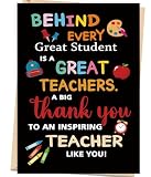 Londue Teacher Appreciation Card, Thank You Card Gifts for Teacher, End of Year Teacher Gift from Student