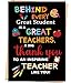 Londue Teacher Appreciation Card, Thank You Card Gifts for Teacher, End of Year Teacher Gift from Student