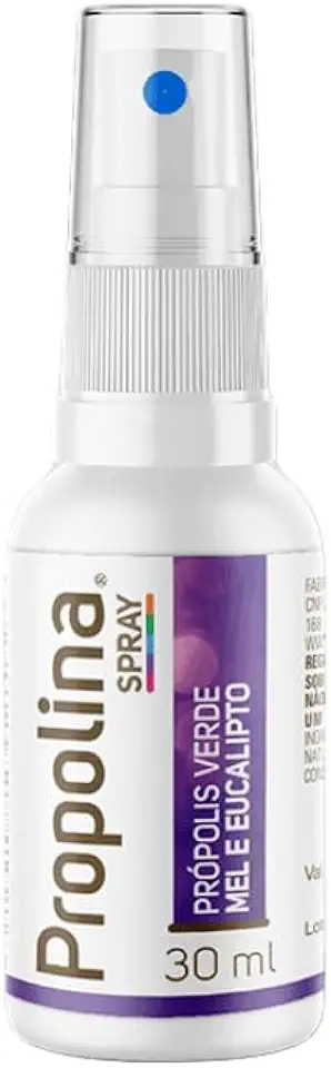 Spray Bucal com Mel e Própolis Verde, Sabor Eucalipto, 30ml, Alívio da Garganta, Ação Antisséptica
