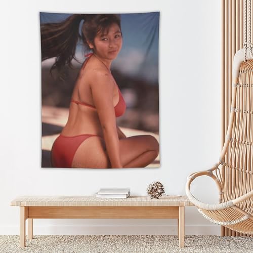 かとうれいこ 加藤丽子 写真集 (33)タペストリー おしゃれ 女性スター 布ポスターインテリア 壁掛けタペスト 背景布 多機能 リビングルームベッドルーム ファッショナブルでトレンディ ユニークなギフト 30"x40" [5]