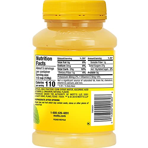Mott's Cinnamon Applesauce, 24 Ounce Jar (Pack Of 12) #TOP3