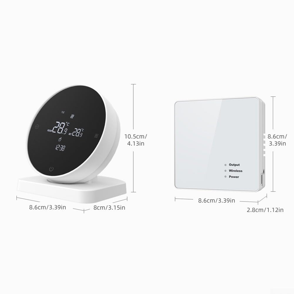 Inalámbrico para termostato inteligente LCD control táctil caldera de gas