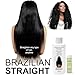 Real BRAZILIAN STRAIGHT Keratin Straightening Treatment Kit Pro Result Keratin Protein Arganoil Collagen Amino Acid Straight shiny Hair Salon Results Lasts 3-9 months All Hair thicknesses, colors