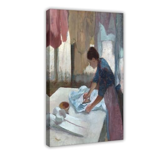 Toile Edgar Degas femme à repasser pour habiller un mur de bureau vide
