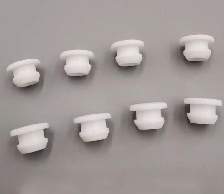 Rubber Pipe Cover,6Pcs White Silicon Seal Stopper Dia 2.5mm to 60.6mm Rubber Pipe Cover Temperature T Plug Plastic Hole Caps Stopper Tap Bung(58.6mm)