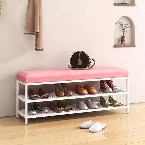 Solution d'assise élégante avec étagère à chaussures métal - 3