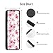 NeuKim 4 PCS Pink Cherry Blossoms Flowers Refrigerator Door Handle Covers Kitchen Appliances Gloves for Microwave Dishwasher Fridge Door Cloth Protector Covers