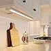 GETINLIGHT 24-inch Swivel LED Under Cabinet Lights, Glass Lens, Selectable White 2700K/4000K/5000K, Dimmable with Wall Dimmers, White Finish, IN-0202-3-WH