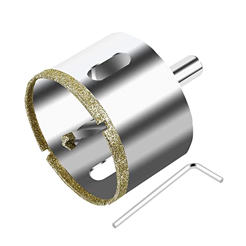 ASNOMY Scie cloche diamantée de 68 mm avec foret de centrage, couronne de forage creuse diamantée pour verre, carrelage, céramique, marbre, granit