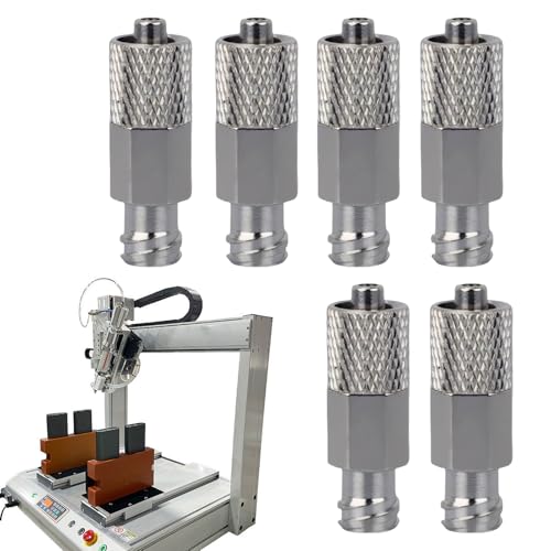 ルアーコネクタ, 6個セット ルアーロック延長チューブ, 工業潤滑油 自動車 農業 実験室用精密ねじ継手延長金属接続