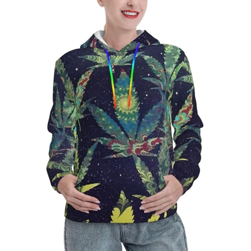 Sweat à capuche Marijuana comme idée cadeau d'automne original pour femme