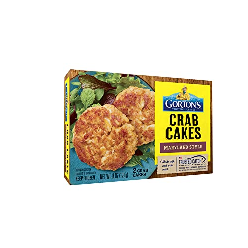 Image of Gorton's Crab Cakes Maryland Style, Real Crab Meat with Onions, Butter, and Seasoning, Frozen, 2 Count, 6 Ounce Package