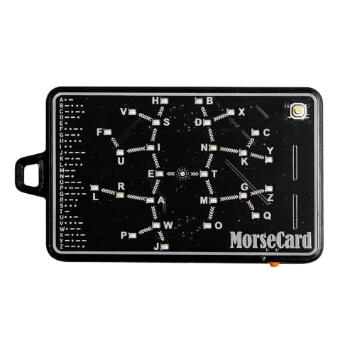 Upgrade Morse Code Trainer Card Pro, Interactive LED & Audio Practive Tool Real-Time Feedback...