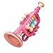 Generic 楽器のおもちゃ、シミュレーションサックス/トランペット/クラリネット楽器おもちゃ音楽光で - トランペット赤