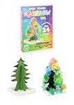 Henbrandt 1 x Multicolour Magic Growing Crystal Tree Science Experiment Kit - Educational STEM Toy for Kids, Rainbow Colour Crystals, Easy Assembly, 10cm Height